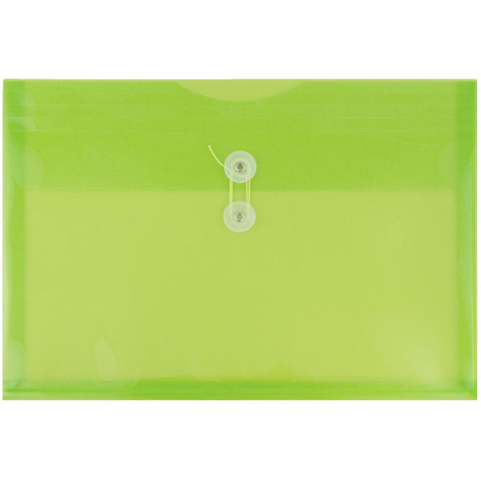 JAM Paper Premium Plastic Document File, Letter, Lime Green, 3/Pack (218B1LIX3)