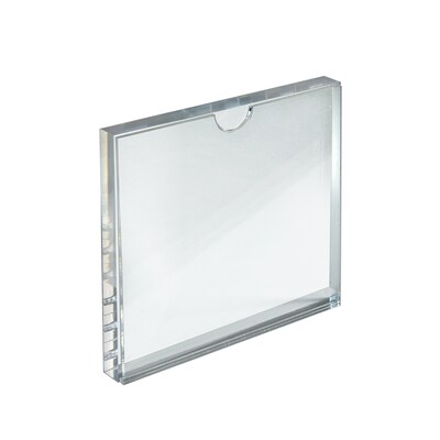 Azar Card Holder, Desktop/Countertop, Top Loading Acrylic, 2/Pack (104555-2PK)