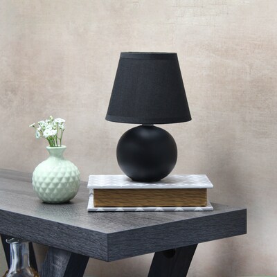 Simple Designs 8.66" LED Table Lamp, Black (LT2008-BLK-LB)