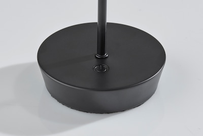 Adesso ADS360 Ako 12"H LED Table Lamp, Black/Clear Acrylic (AD9206-01)