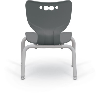 MooreCo 10" Hierarchy Student Chair with 4 Legs, Grey/Platinum Base (703673561730)