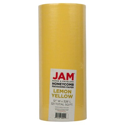 Honeycomb Packing Paper Roll, Lemon Yellow, 12 x 328 (PP10001YE)