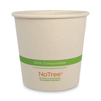 World Centric No Tree Sugarcane Bowl, 24 oz., Natural, 500/Carton (WORBOSU24)