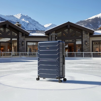 InUSA Trend 34.05 Hardside Suitcase, 4-Wheeled Spinner, TSA Checkpoint Friendly, Blue (IUTRE00XL-BLU)