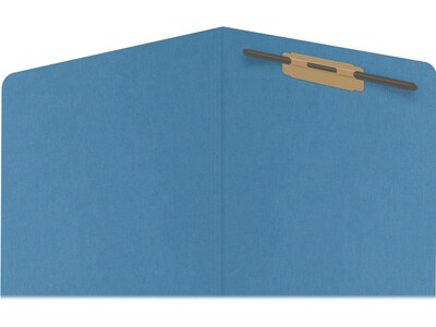 Medical Arts Press Reinforced End Tab File Folder, Straight Cut, Letter-Size, Blue, 50/Box (S-01601-BLU)