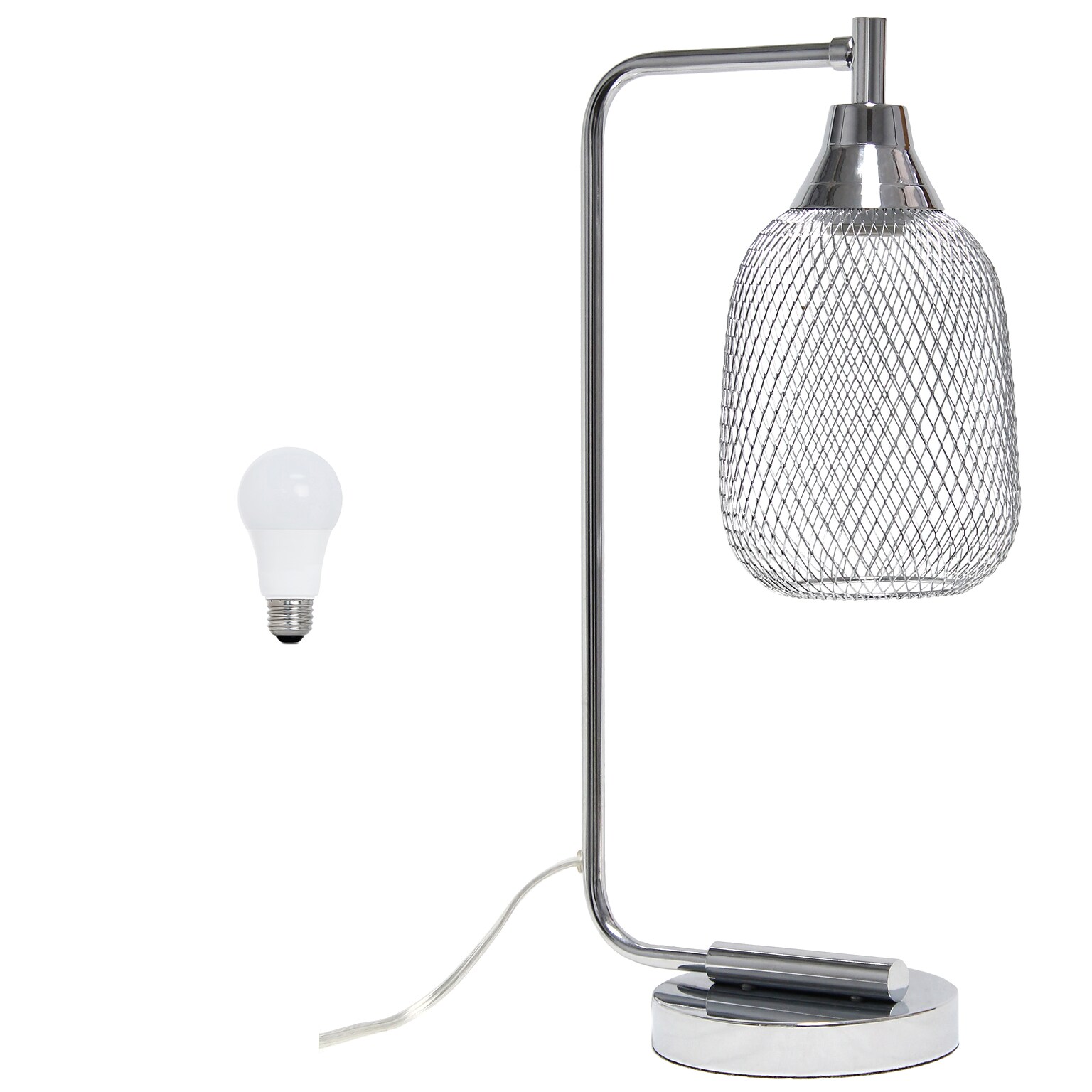 Elegant Designs LED Desk Lamp, 19, Chrome (LD1060-CHR-LB)