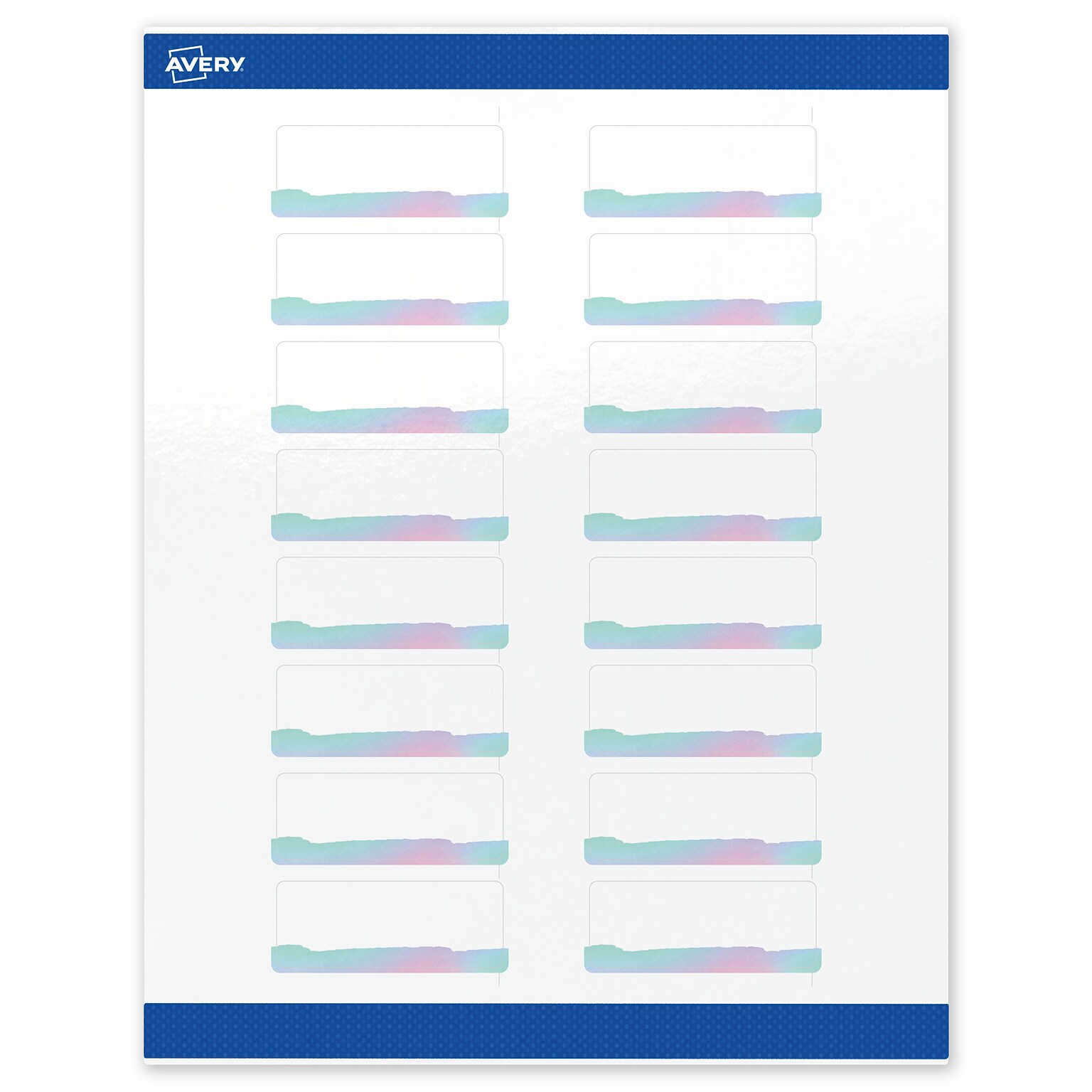 Avery Laser/Inkjet Rectangle Multipurpose Labels, 1 x 2-5/8, White, 40/Pack (S00-F3P)