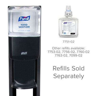 Purell ES8 Automatic Floor Stand Hand Sanitizer Dispenser, Graphite/Black (7218-DS)