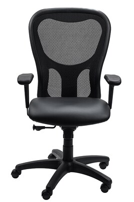 Tempur-Pedic Ergonomic Vinyl Swivel Manager Chair, Black (TP9000-DBLKV)