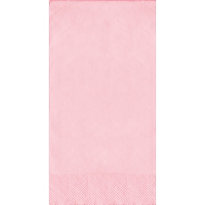 Creative Converting Touch of Color Guest Towels, 3-ply, Classic Pink, 192/Carton (95158)