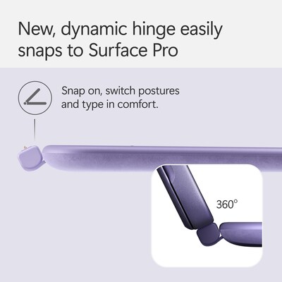 Microsoft Surface Pro 12" Keyboard Cover with Slim Pen 2, Violet (EP2-33104)