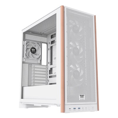 Thermaltake S370 WS ATX Mid-Tower Computer Case, Snow (CA-11J-OOM6WN-00)
