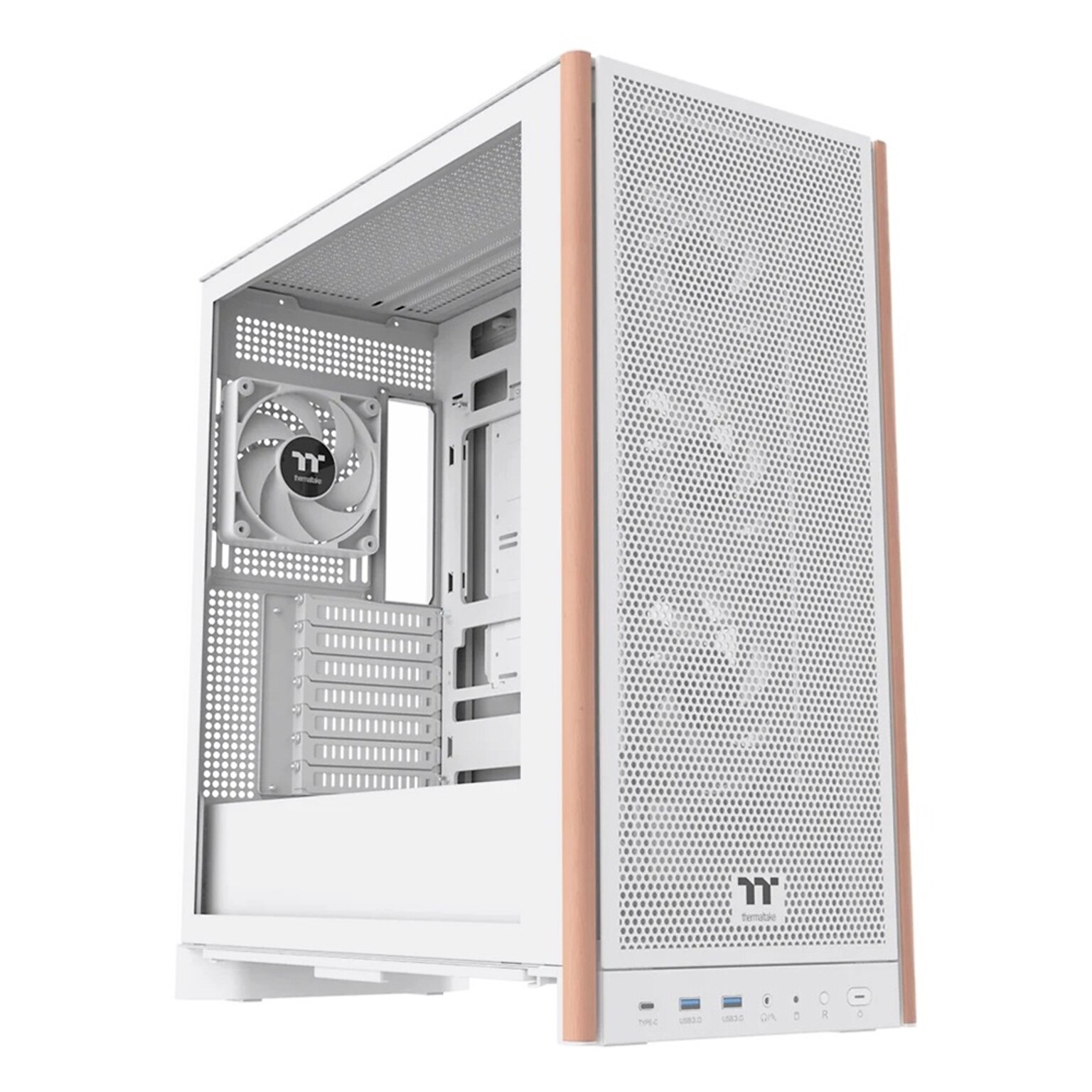 Thermaltake S370 WS ATX Mid-Tower Computer Case, Snow (CA-11J-OOM6WN-00)