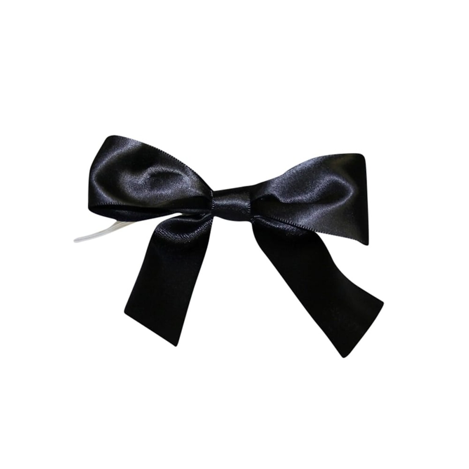 JAM Paper Satin Bows, Black, 50/Pack (52640349237)