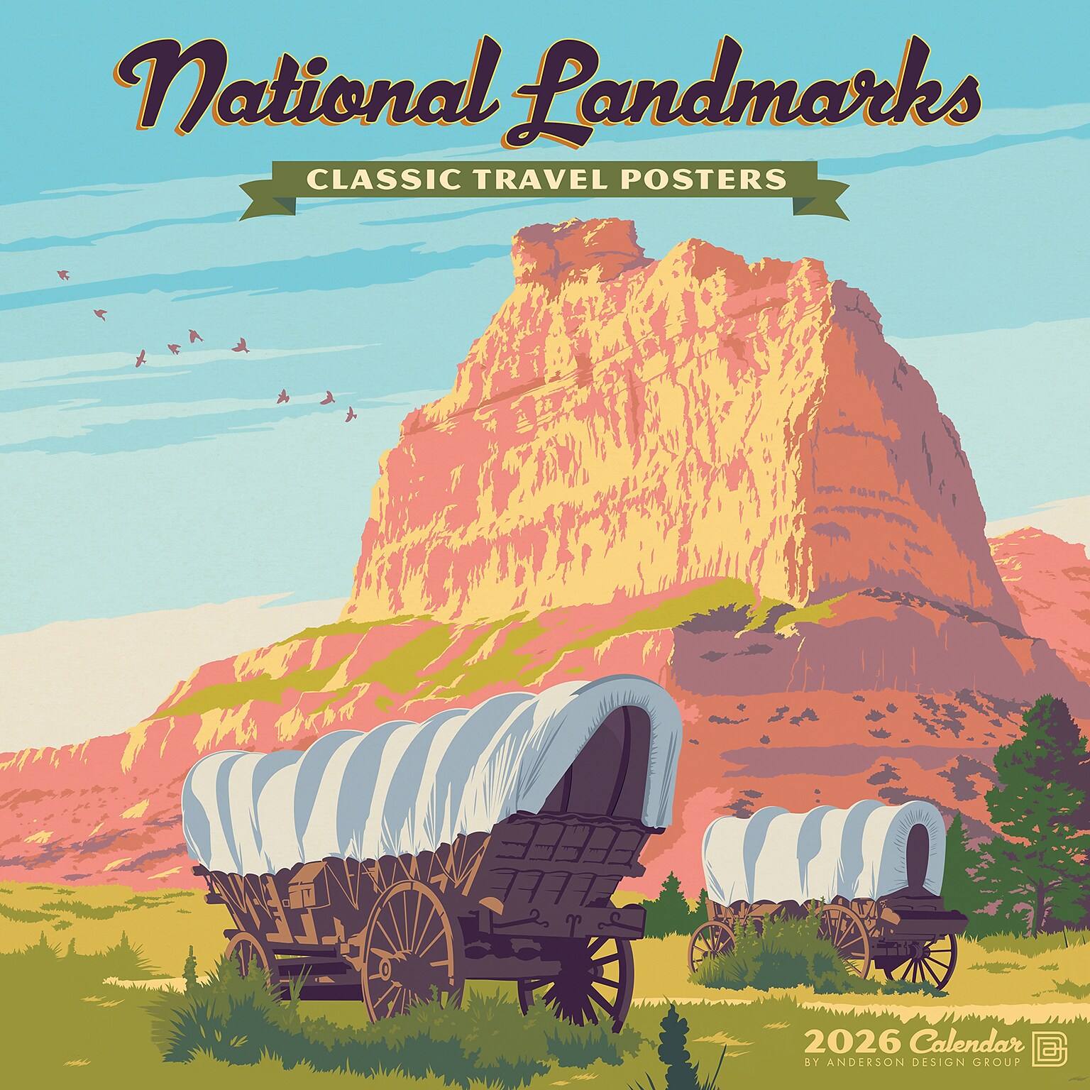 2026 Willow Creek National Landmarks 12 x 12 Monthly Wall Calendar (52105)