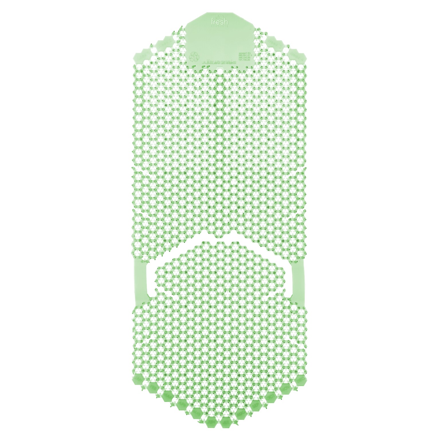 Fresh Products Tsunami Anti-Splash Urinal Screen, Cucumber Melon Scent, Green, 6/Pack (TSU-F-006I006I-02)