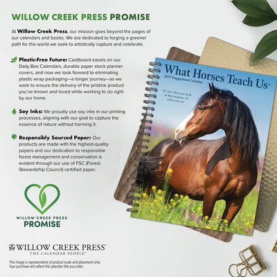 2027 Willow Creek What Horses Teach Us 6.5" x 8.5" Weekly & Monthly Desk Calendar (64474)