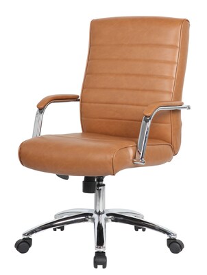 Boss Vinyl Executive Conference Chair, Caramel (B696CRB-CML)
