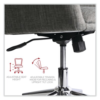 Alera® Fixed Arm Fabric Task Chair, Gray (ALEWS4241)