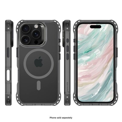 SaharaCase Venture-X MagSafe Phone Case for iPhone 16 Pro Max, Shock Absorbing, Space Gray (CP00691)
