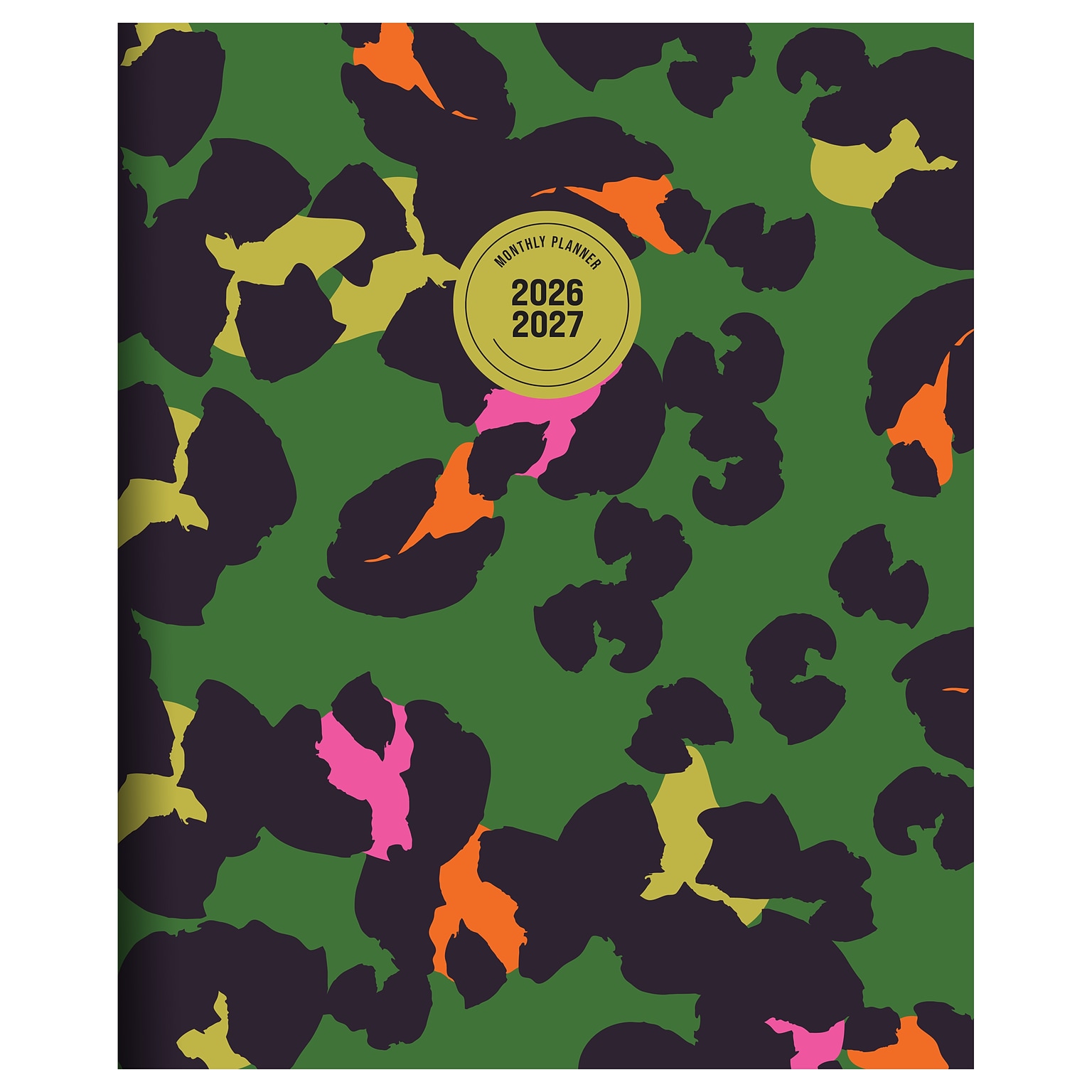 2026-2027 TF Publishing Lucky Leopard 9” x 11” Academic Monthly Planner, Paperboard Cover (AY27-4504)
