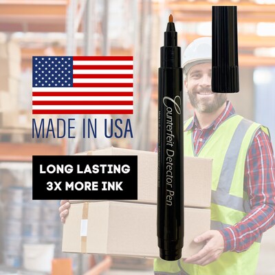 Dri Mark Counterfeit Bill Dectector Marker Pens, 3/Pack (3513B-1)