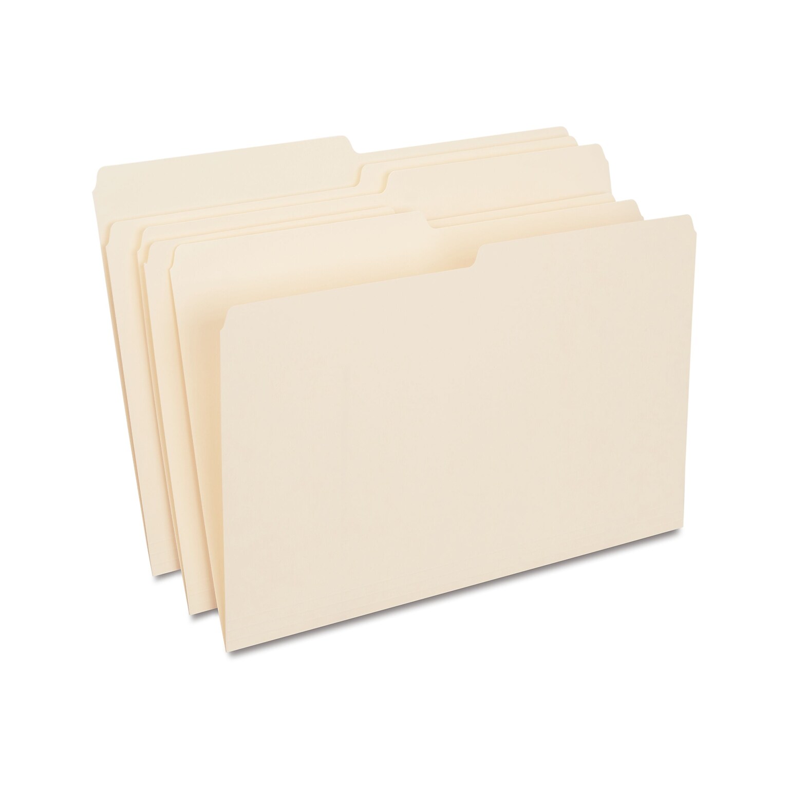 Staples 30% Recycled File Folders, 1/2 Cut Tab, Legal Size, Manila, 100/Box (ST116939/116939)