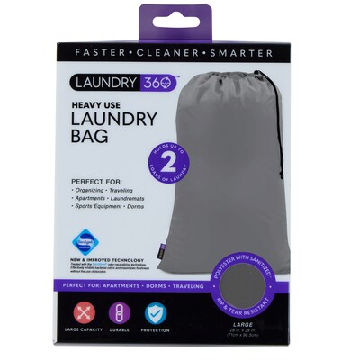 Laundry 360 Sanitized Laundry Bag, Gray (W-85044)
