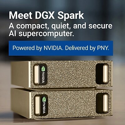 NVIDIA DGX Spark Desktop Computer, NVIDIA GB10 Grace Blackwell Superchip, 128GB RAM, 4TB SSD, NVIDIA DGX OS, 2/Pack