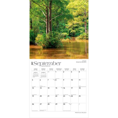 2027 BrownTrout Maryland Wild & Scenic 12" x 12" Monthly Wall Calendar (9798330714353)