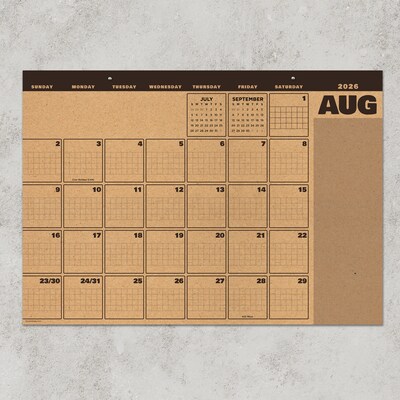 2026-2027 TF Publishing Trail + Timber 17 x 12 Academic Monthly Desk Pad Calendar (AY27-8506)