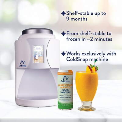 ColdSnap Passionate Mango Smoothie Mix, Single Serve Pods, 12 Pods/Pack, COLDSNAP MACHINE REQUIRED (600044)