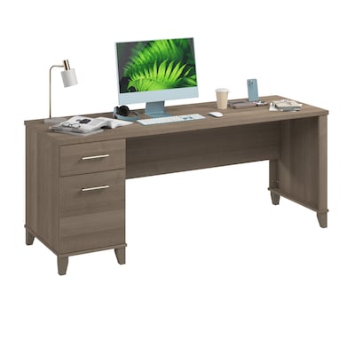 Bush Furniture Somerset 72W Office Desk with Drawers, Ash Gray (WC81672)