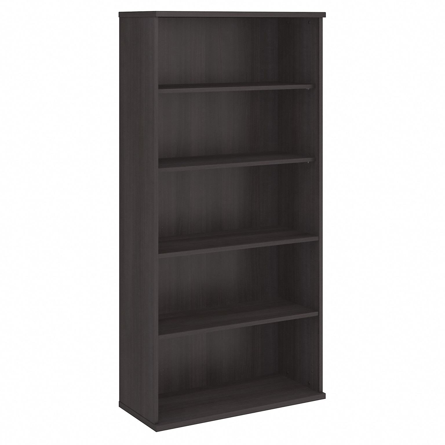 Bush Business Furniture Studio C 72.8H 5-Shelf Bookcase with Adjustable Shelves, Storm Gray Laminate (SCB136SG)