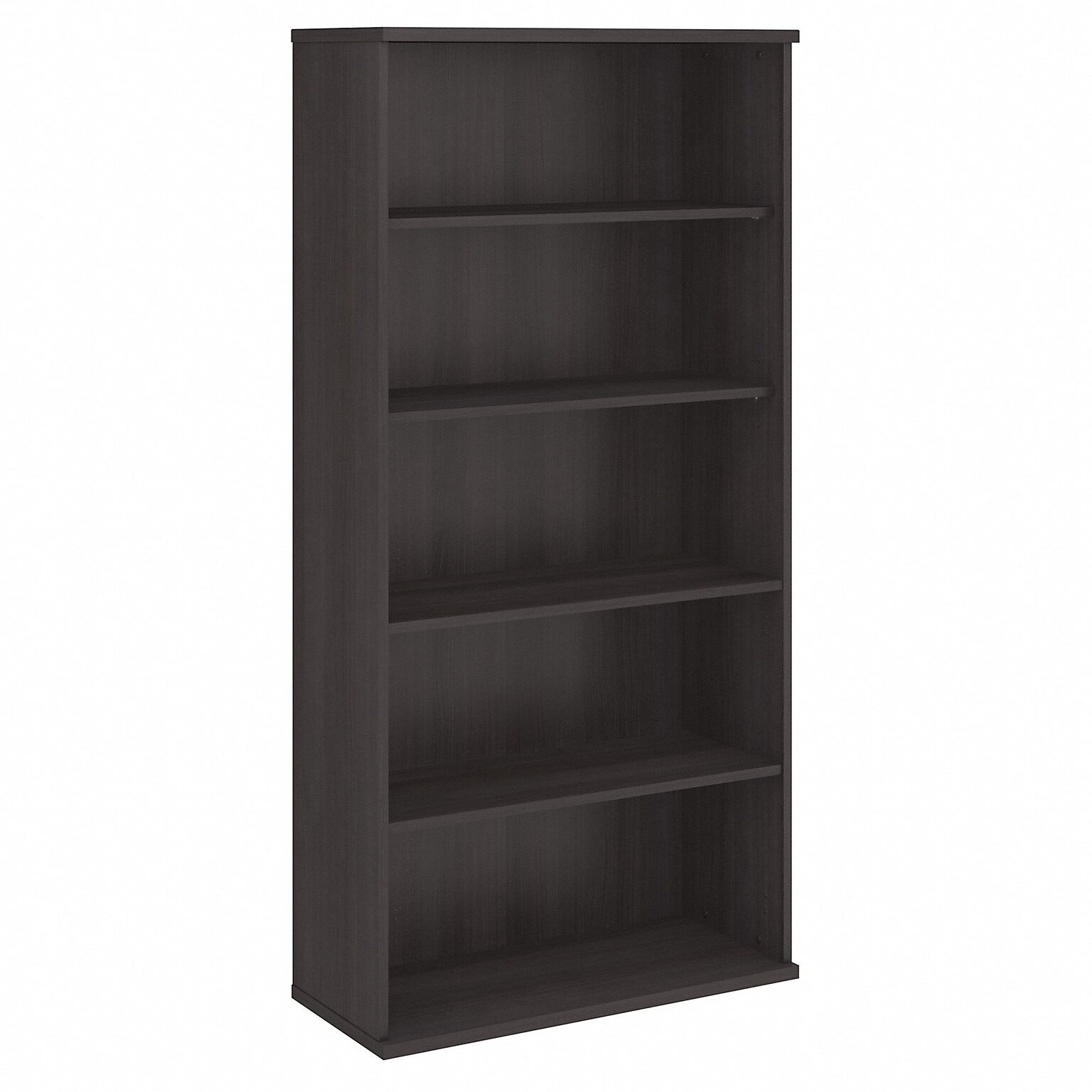 Bush Business Furniture Studio C 73H 5-Shelf Bookcase with Adjustable Shelves, Storm Gray Laminate (SCB136SG)
