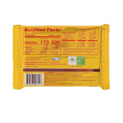 Indulge in the Perfect Blend of Creamy Strawberry and Crisp Wafers with Ruger Austrian Strawberry Wafers