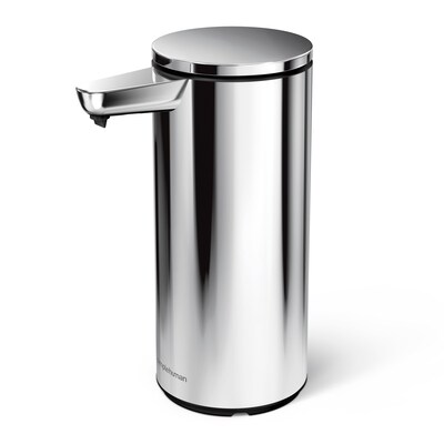 simplehuman Automatic Hand Soap / Sanitizer Dispenser, 266mL., Polished Steel (ST1092)