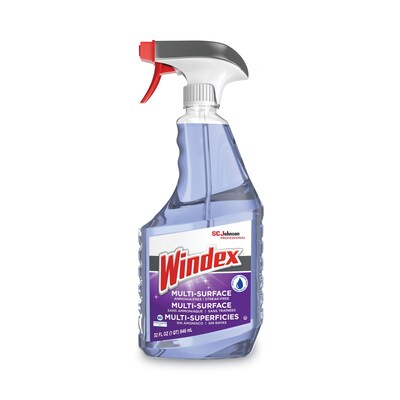 Windex Non-Ammoniated Glass/Multi Surface Cleaner, Fresh Scent, 32 oz. Bottle, 8/Carton (SJN322381)
