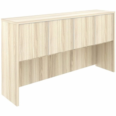 Lorell Essentials 66"W 4-Door Stack-On Hutch, Modern Elm (LLR66317)