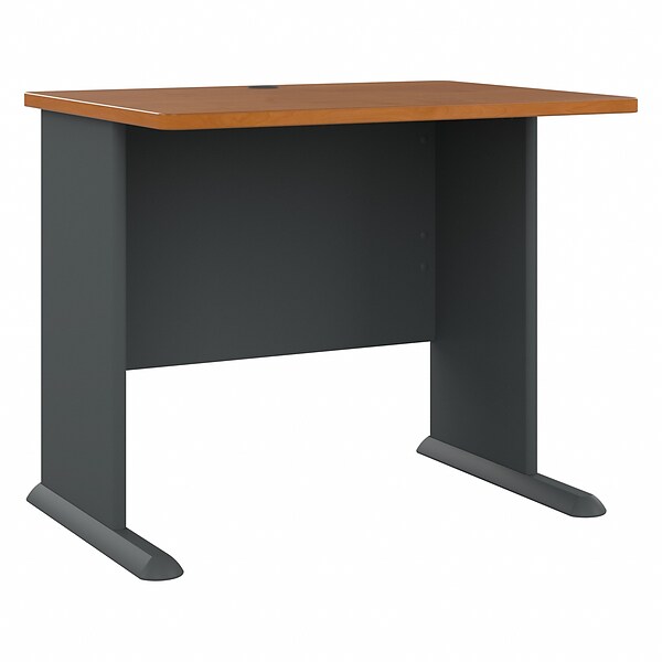 Bush Business Furniture Cubix 36W Desk, Natural Cherry/Slate (WC57436)