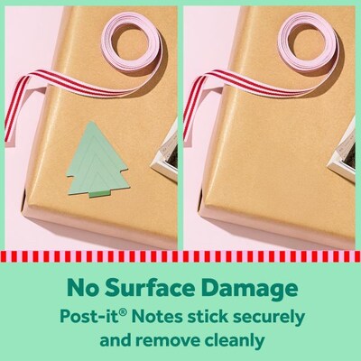 Post-it Tree Sticky Note, 2" x 2.5", Jingle Notes Collection, 50 Sheet/Pad (HOL25-JN-TR)