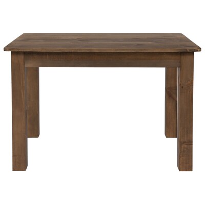 Flash Furniture HERCULES Series 46" Farm Dining Table, Rustic Pine (XAF46X30)