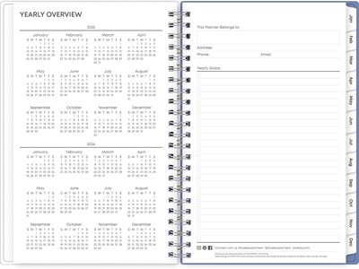 2025 Blue Sky Lindley 5" x 8" Weekly & Monthly Planner, Plastic Cover, Multicolor (101579-25)