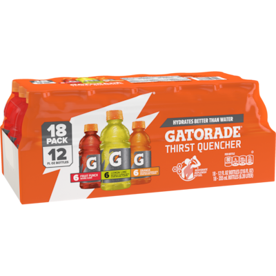 Gatorade Thirst Quencher Sports Drink Variety Pack, 12 oz., 18/Carton (12324)