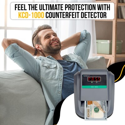Kolibri KCD-1000 Counterfeit Detector, Gray (KCD-1000)