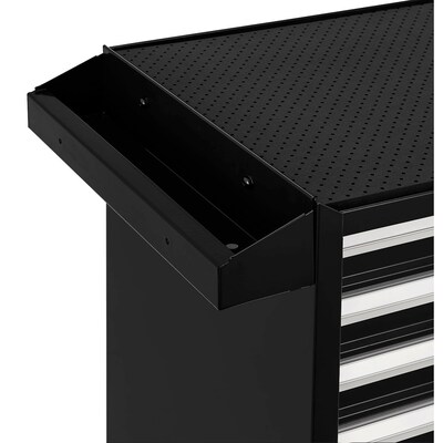 Global Industrial 26-3/8" x 18-1/8" x 37-13/16" 7 Drawer Roller Tool Cabinet, Black