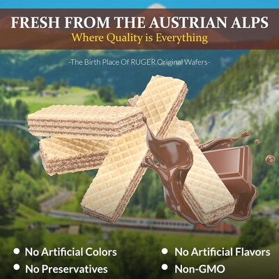 Ruger Chocolate Wafers, 2.125 oz., 12 Packs/Box (RUG00310)