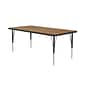Correll Thermal Fused Activity Table Rectangular Classroom & Kids' Activity Table, Height Adjustable 19-29", 60"L x 30"W x 19"H