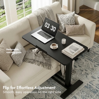 FlexiSpot H7 Pro Adjustable Side Table, 31.5" x 17.7", Black (H7B-PRO-3218)