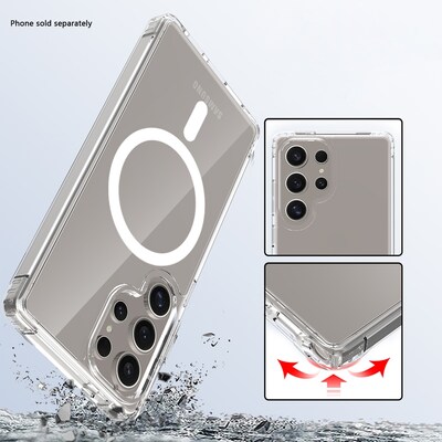 SaharaCase Venture Wallet Case for Galaxy S25 Ultra, Shock Absorbing, Clear/Desert Brown (CP00775)